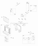 Radiator Radiator Hoses Diagram and Parts List for 612177-0100-E1  Briggs and Stratton Engine